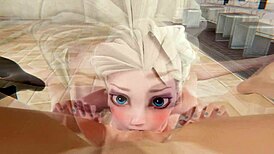 Frozen Lesbian - Elsa X Anna - 3D Porn