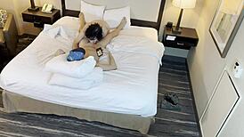 Tattoed Beauty Sucks Petite 18+ Cock