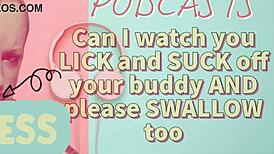 Kinky Podcast: Watch Him Lick, Suck, And Swallow His Buddy's Cum.