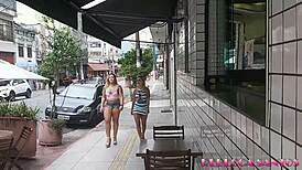 mesmo com papo furado, eu e minha amiga levamos izabela pimenta pro ap pra foder.