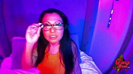 CREAMPIE addicted LIBRARIAN licks MONSTER COCK!