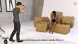 Sexy Brunette Flaunts Her Big Fake Boobs In Big City Pleasures