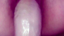 she's fingering her tight wet pussy while i stuff that gigantic dildo in 😈💦