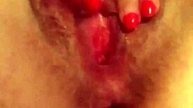 she's fingering her tight wet pussy while i stuff that gigantic dildo in 😈💦