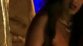 She strips nude and teases seductively, enjoying her erotic indian ritual 😍