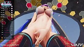 Cosmic Faith Rides Dildo And Squirts