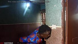 Indian Wife Fucked Doggystyle In Bathroom