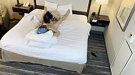 Tattoed Beauty Sucks Petite 18+ Cock