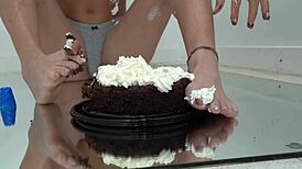 Aria Nicole and Giggles share foot play as lifelong friends