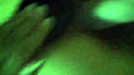 Girl rides cock and dildos her ass at the same time