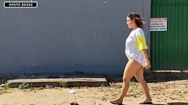 hot bbw chick signals for big cock licking
