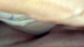 Wife's Intimate Moment With Panties To The Side