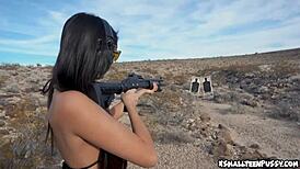 Feeling Excited While Showing Off Tits Outdoors