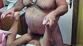 Novinha With Tight Pussy Lets Old Man Thrust Deep