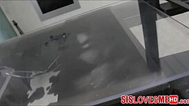 Alexa Grace's stepsister plays hide and seek with monster cock