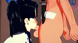 Demon slayer cosplay with aoi kanazaki and tanjiro in japanese anime style, featuring costumes and manga elements.