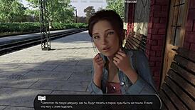 in halfway house part 17, she gets naked on the street.