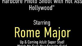 Chesty Chubby Chick Hollywood Takes Hung Stallion Rome Major in Shaved Heels Orgasm