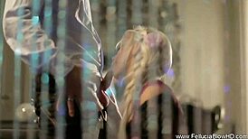 Blowjob fantasy with german blonde in secret, she swallows.