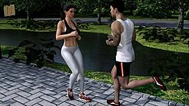 Intertwined 128 esplora culone e temi culo erotici in storia casual