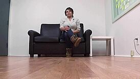 Shayne Kelly Squirts First Time Sucking Cock!