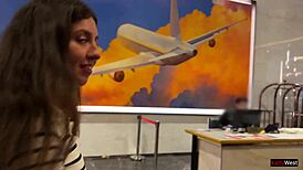 Russian Girls Ride and Bend Over for Cash Abroad