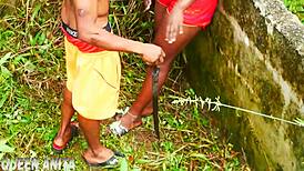 He Helped Clear Grass But Fucked Me Hard By The Roadside