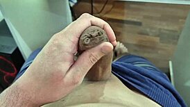 Twink Jerks Off To Cum