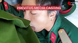 Man, police and soldier tricked into gay sex during casting!