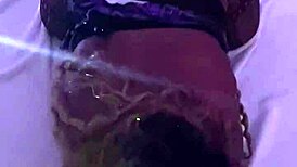 Ebony pornstar takes it nice and slow with her real ass.