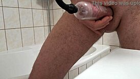 Gay Anal Dildo Pump Session