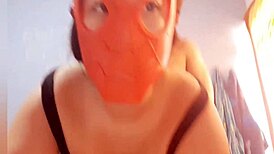 During carnival, I fuck my big-ass mother-in-law, penetrating her juicy pussy and ass in real homemade amateur sex with stepson