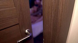 the skinny baby with small tits gets fucked hard by two big dicks in cowgirl and doggystyle, cumming in her pussy