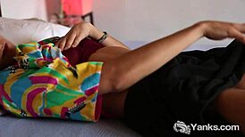 Lusty jay toys her hairy twat with orgasmic pleasure