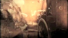 Vintage Halloween Porn with Hairy Pussy in Retro Style