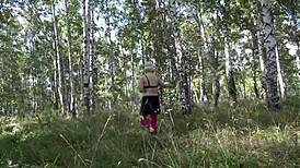 early pregnant milf strips naked on beach showing natural beauty