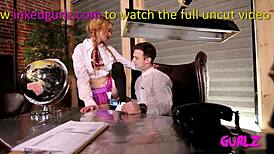 these inked girls are naughty in detention, old and young together