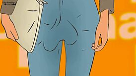 anime girl from mcdonalds ad fucks homeless man in hentai cartoon