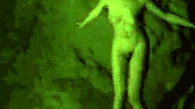 Vintage Halloween Porn with Hairy Pussy in Retro Style