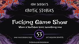 Erotic audio game show for women featuring reality amateurs in pov masturbation
