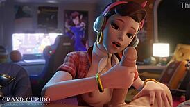 overwatch pmv with sombra, mercy, brigitte, and more, check it!