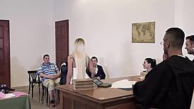 xxx justice judge orders steamy group dp session