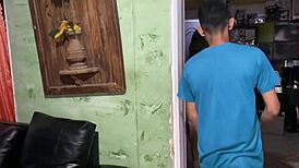 Stepsister rides cock until creampie