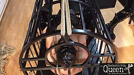 Queen Dominatrix Frida Cage Dominates With BDSM Chastity Cage