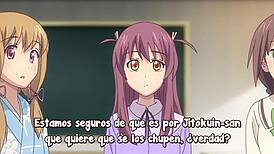 Watch Nobunaga-sensei tease those big anime tits?