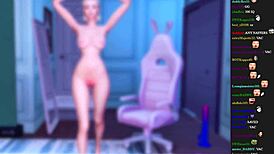 Stupid Streamer Forgot To Turn Off Stream For Hard Anal Sex With Toys In Sims Hentai