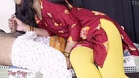 Priya maid's dirty pussy fucked hard after deep blowjob in desi video