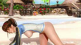 Doa5 Hitomi Gravure Studio Close-Up Big Ass Nude Spreading On Beach
