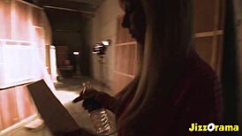 Platinum Blonde Slut Jessica Lynn Gets Jizz Facial