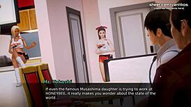 18yo teen strips at job interview in waifu academy